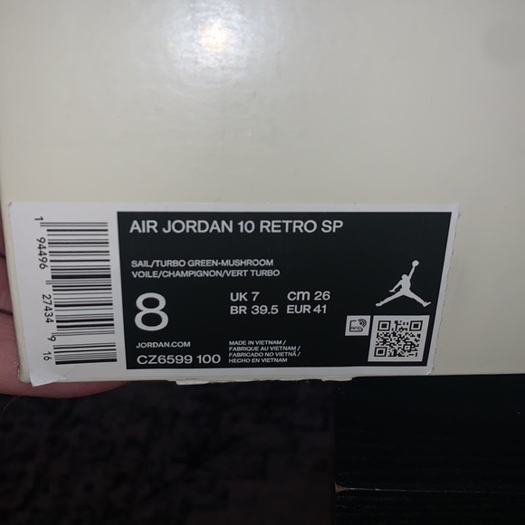 Jordan 10 retro Solefly Anniv edition - Picture 6 of 6